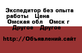 Экспедитор без опыта работы › Цена ­ 18 000 - Омская обл., Омск г. Другое » Другое   